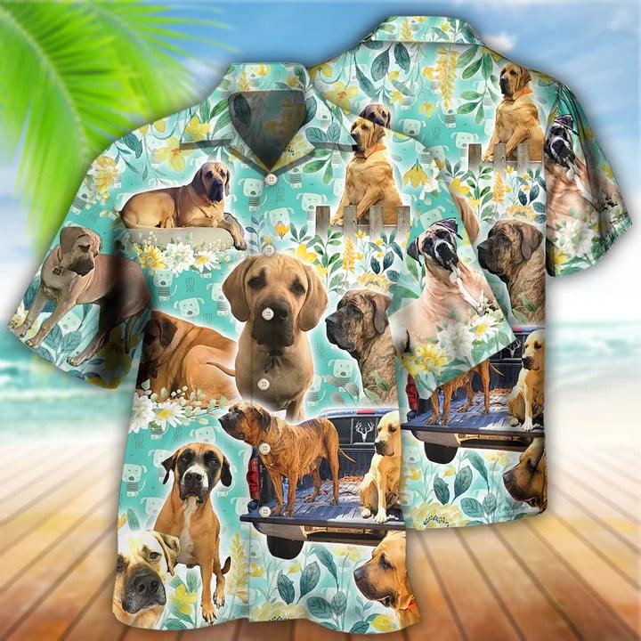 Dog Aloha Hawaii Shirt - Dog Love Dog Floral Hawaiian Shirt For Summer - Perfect Gift For Dog Lovers, Friend, Family - Amzanimalsgift