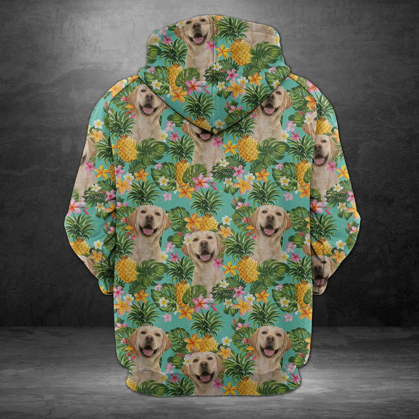 Labrador Retriever Tropical Pineapple Pullover Premium Hoodie, Perfect Outfit For Men And Women On Christmas New Year Autumn Winter