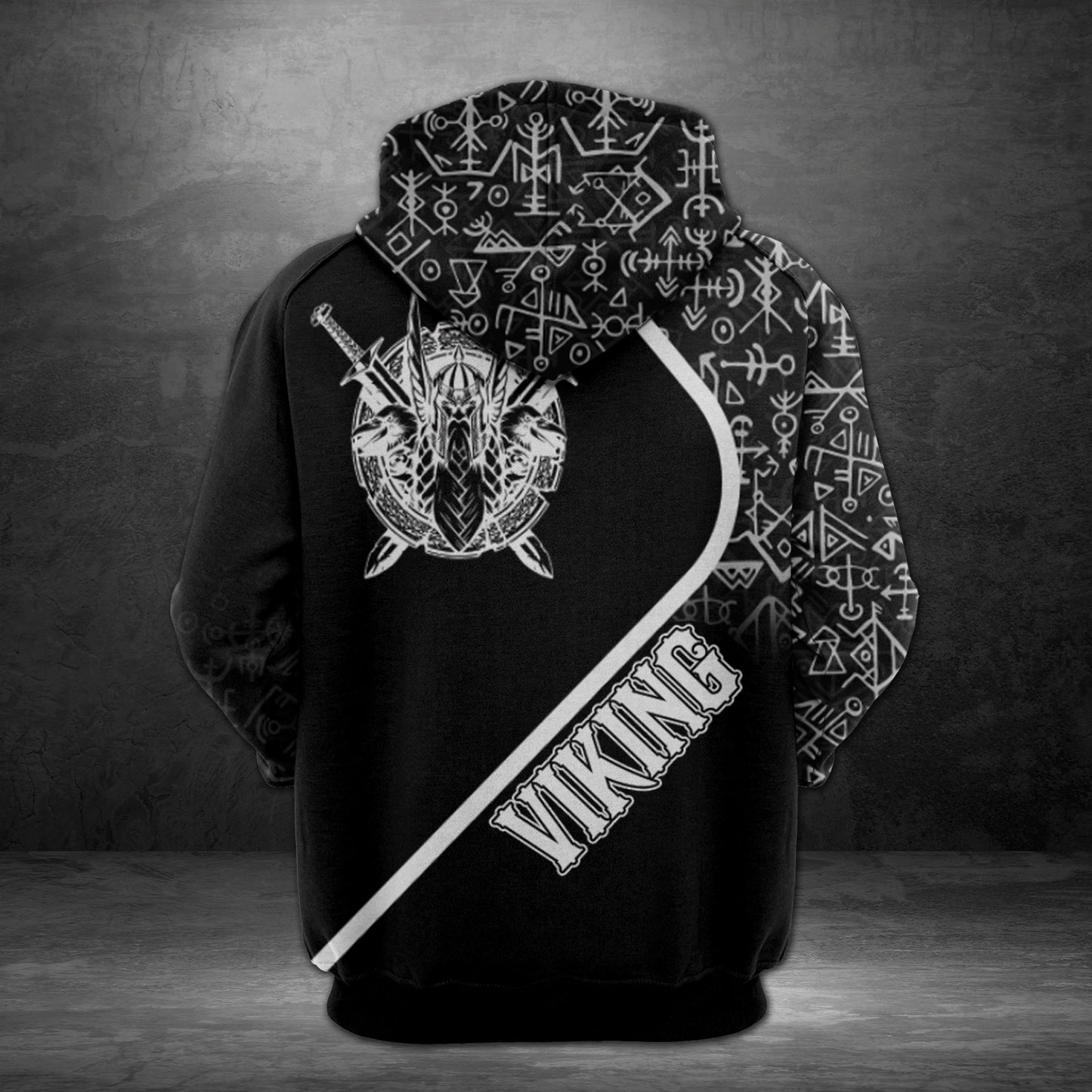 Viking Skull Pullover Premium Hoodie, Perfect Outfit For Men And Women On Christmas New Year Autumn Winter