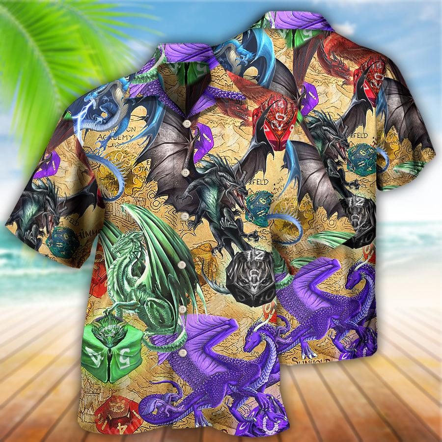 Dragon Dice Aloha Hawaiian Shirt For Summer, Dragon Love Life Amazing Style Hawaiian Shirts Outfit For Men Women, Dragon Lovers - Amzanimalsgift