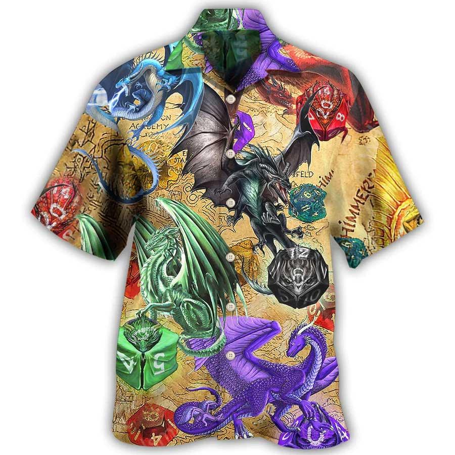 Dragon Dice Aloha Hawaiian Shirt For Summer, Dragon So Cool Love Life Hawaiian Shirts Outfit For Men Women, Dragon Lovers - Amzanimalsgift