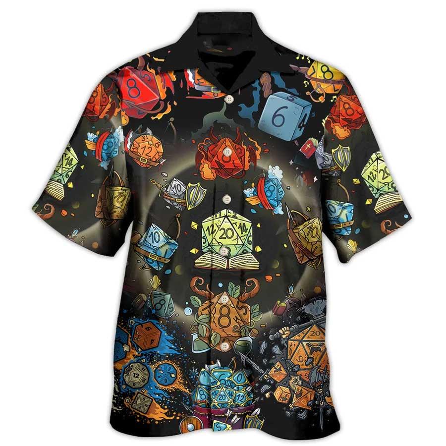 Dragon Dice Aloha Hawaiian Shirt For Summer, Dungeon And Dragon Hawaiian Shirts Outfit For Men Women, Dragon Lovers - Amzanimalsgift