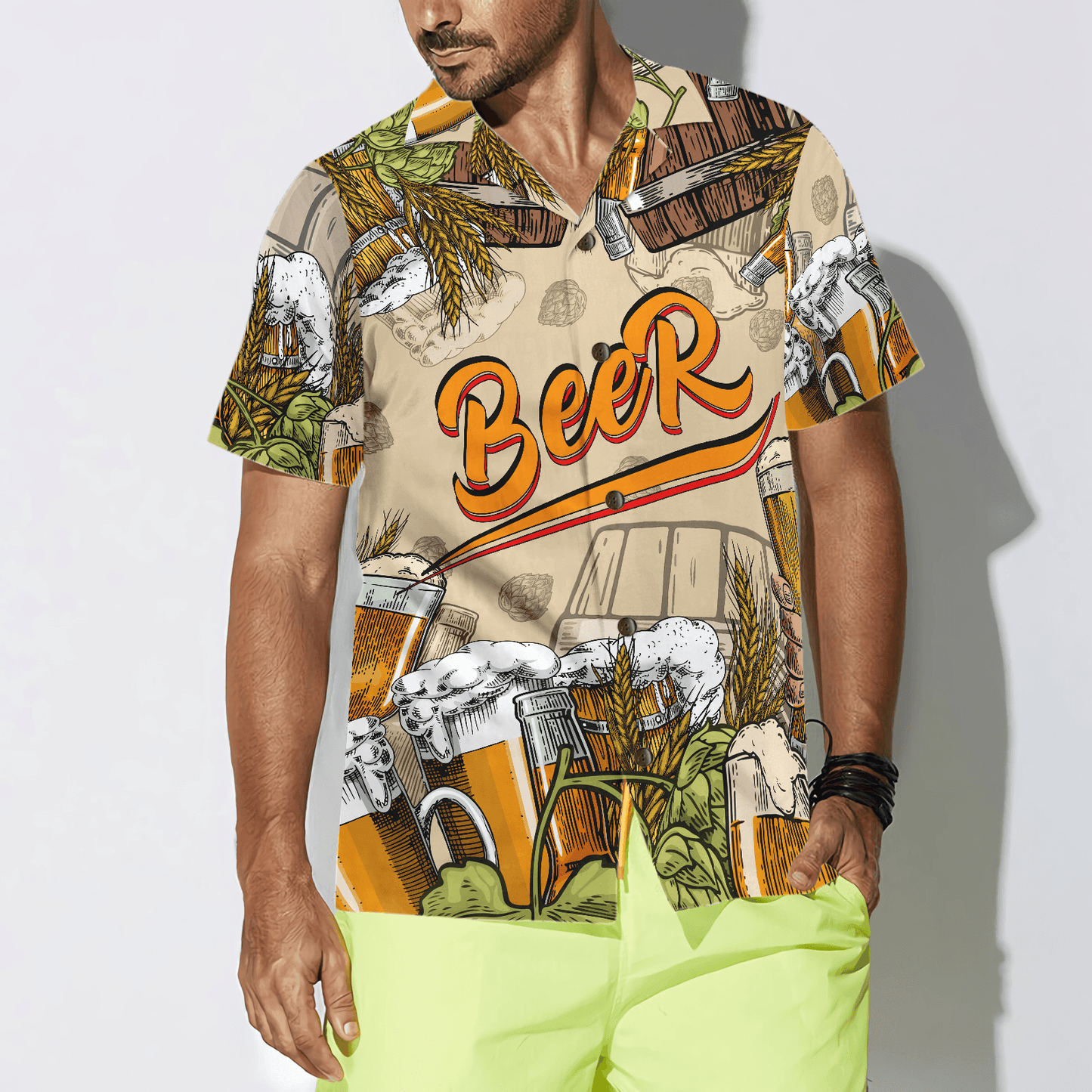 Drinking Beer Aloha Hawaiian Shirt For Summer, Colorful Shirt For Men Women, Perfect Gift For Friend, Team, Family, Beer Lovers - Amzanimalsgift
