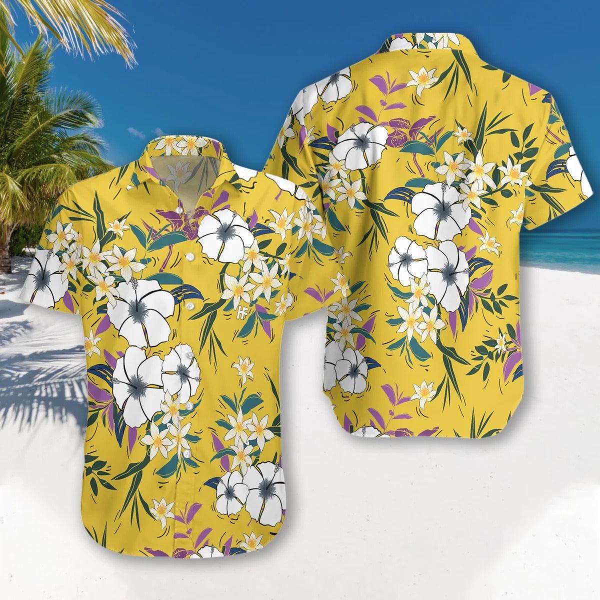 Floral Flower Hawaiian Shirt, Flower Hawaiian Shirt, Colorful Summer Aloha Shirt For Men Women, Perfect Gift For Husband, Wife, Friend, Family - Amzanimalsgift
