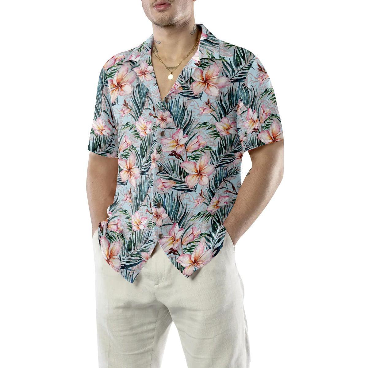 Floral Tropical Hawaiian Shirt, Flower Hawaiian Shirt, Colorful Aloha Shirt For Men Women, Perfect Gift For Husband, Wife, Friend, Family - Amzanimalsgift