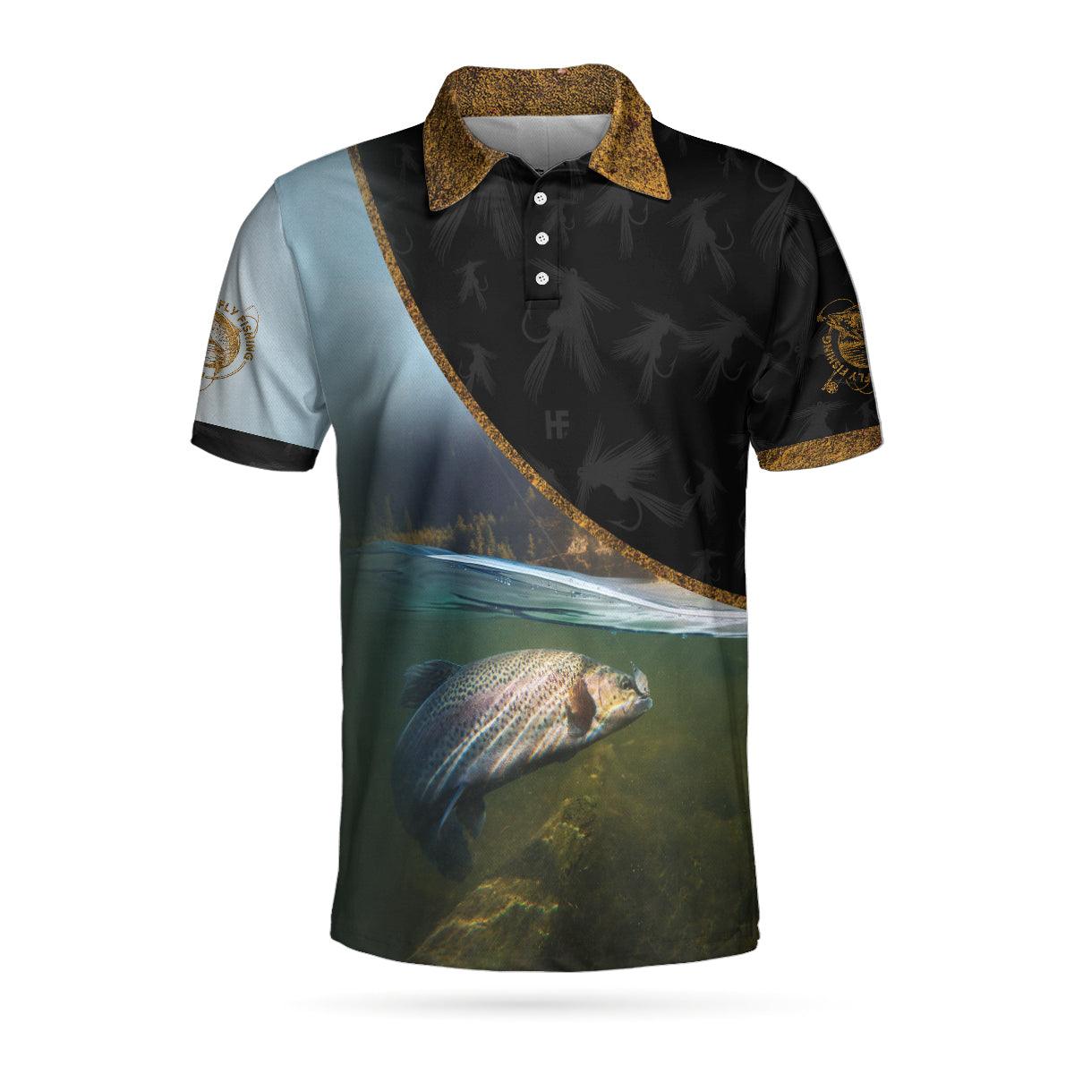 Fly Fishing Is The Most Fun You Have Men Polo Shirt, River Fishing Polo Shirt, Best Fishing Gift For Men, Gift For Fishing Lovers - Amzanimalsgift