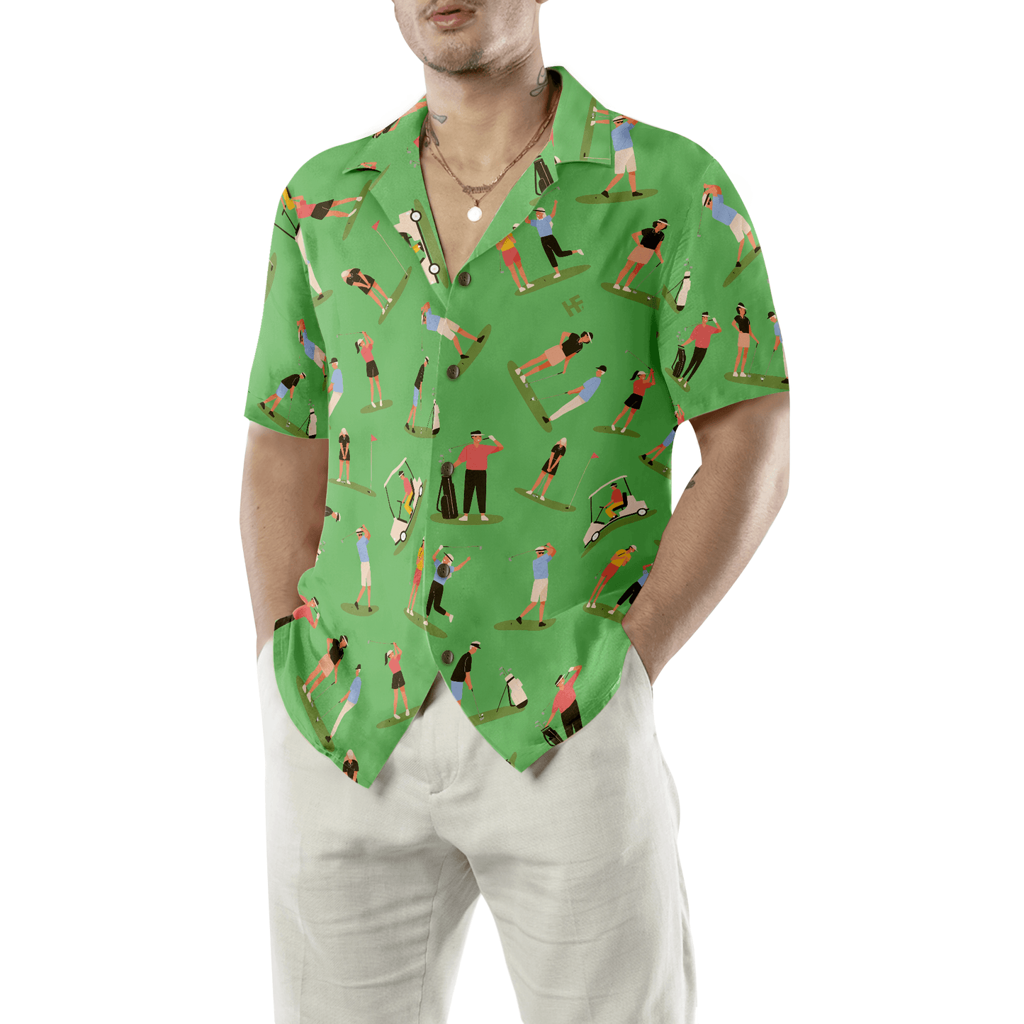 Golf Hawaiian Shirt, Collection Of Golf Players, Colorful Summer Aloha Hawaiian Shirt For Men Women, Gift For Friend, Golf Lovers, Golfers - Amzanimalsgift