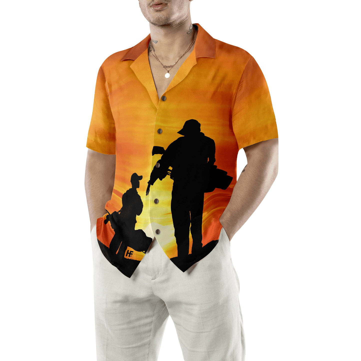 Golf Hawaiian Shirt, Son And Dad Playing Golf, Colorful Summer Aloha Hawaiian Shirt For Men Women, Gift For Friend, Family, Husband, Wife, Boyfriend - Amzanimalsgift