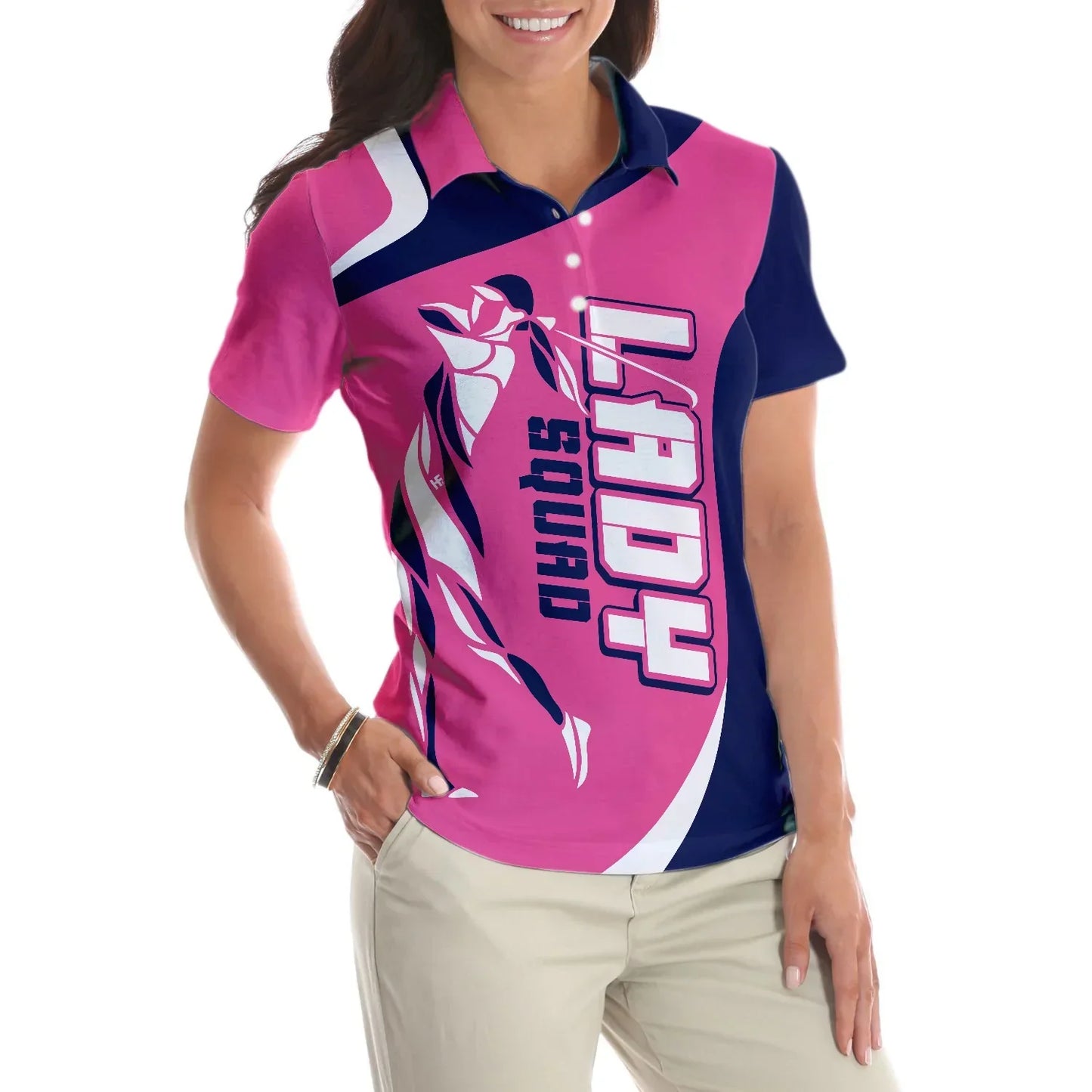 Golf Women Polo Shirt, Lady Squad Golf Girl Pink Women Polo Shirts, Best Golfing Gift For Ladies, Golfers, Golf Lovers - Amzanimalsgift