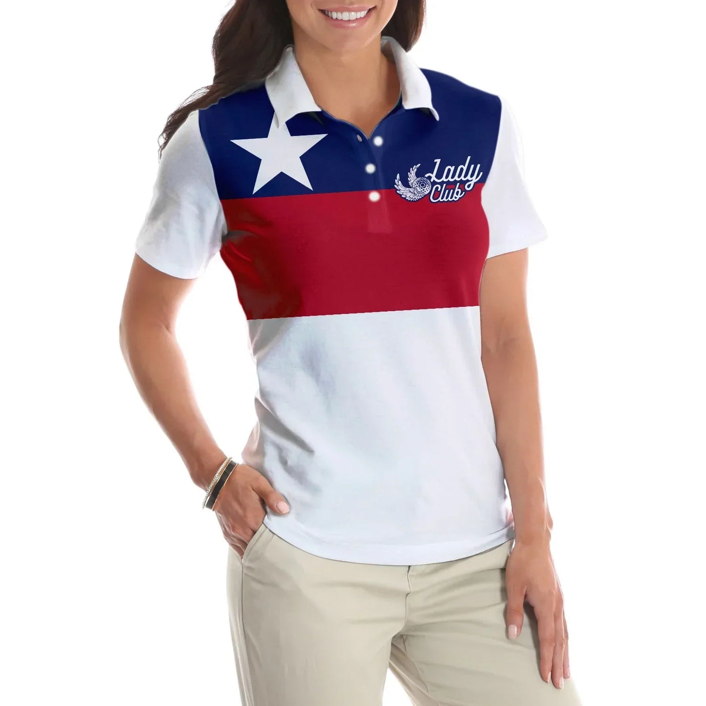 Golf Women Polo Shirt, Texas Flag Lady Club Women Polo Shirts, Perfect Cool Golfing Gift For Squad Texas, Ladies, Female, Golfers, Golf Lovers - Amzanimalsgift