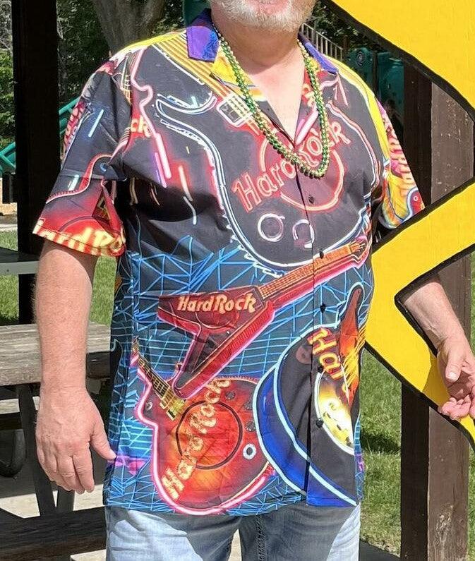 Guitar Aloha Hawaiian Shirt For Summer, Our Hearts Have Beats Guitar Hawaiian Shirts Outfit For Men Women, Music Guitar Lovers - Amzanimalsgift