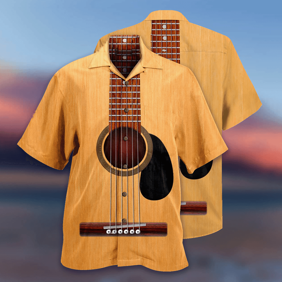 Guitar Amazing Music Basic Aloha Hawaiian Shirt For Summer, Guitar Hawaiian Shirts Matching Outfit For Men Women, Music Guitar Lovers - Amzanimalsgift