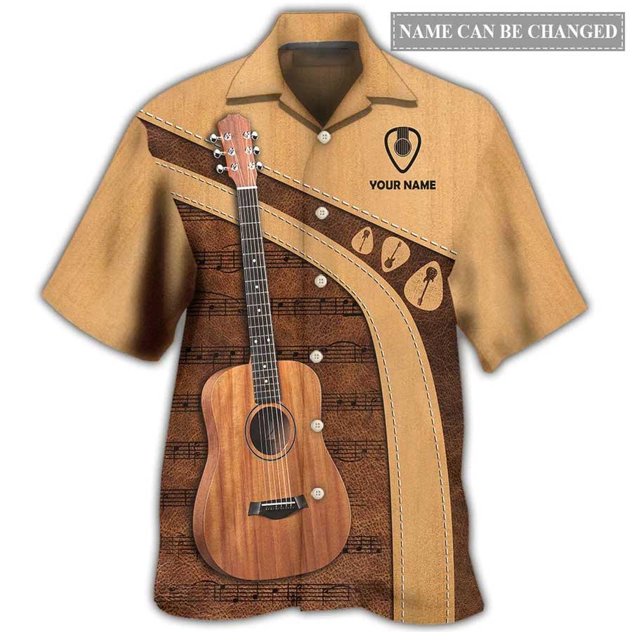 Guitar Custom Aloha Hawaiian Shirt For Summer, Personalized Old Guitarist And The Pick Hawaiian Shirts Outfit For Men Women, Music Guitar Lovers - Amzanimalsgift