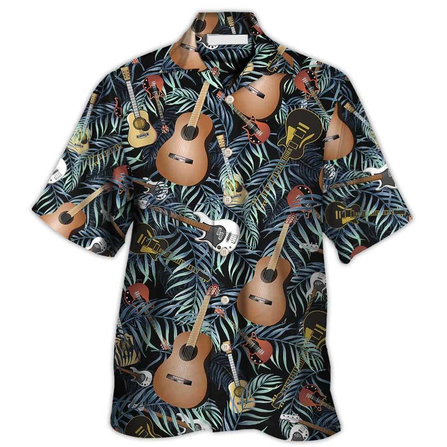Guitar Love Life Style Cool Aloha Hawaiian Shirt For Summer, Guitar Tropical Hawaiian Shirts Matching Outfit For Men Women, Music Guitar Lovers - Amzanimalsgift