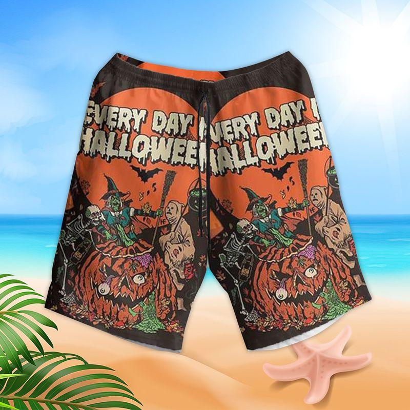 Halloween Aloha Hawaiian Shirts For Summer - Horror Style Hawaiian Set For Men Women, Gift For Holiday, Friend, Family - Every Day Is Halloween - Amzanimalsgift
