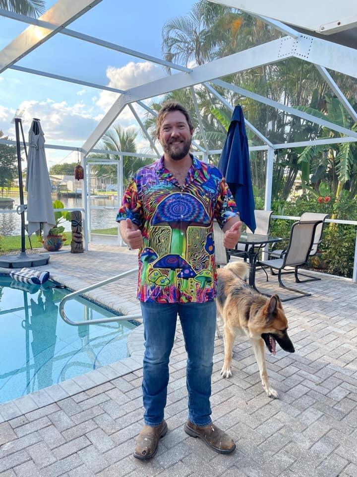 Hippie Aloha Hawaiian Shirt - Hippie Mushroom Stunning Magic Style Hawaiian Shirt For Summer - Perfect Gift For Friend, Family - Amzanimalsgift
