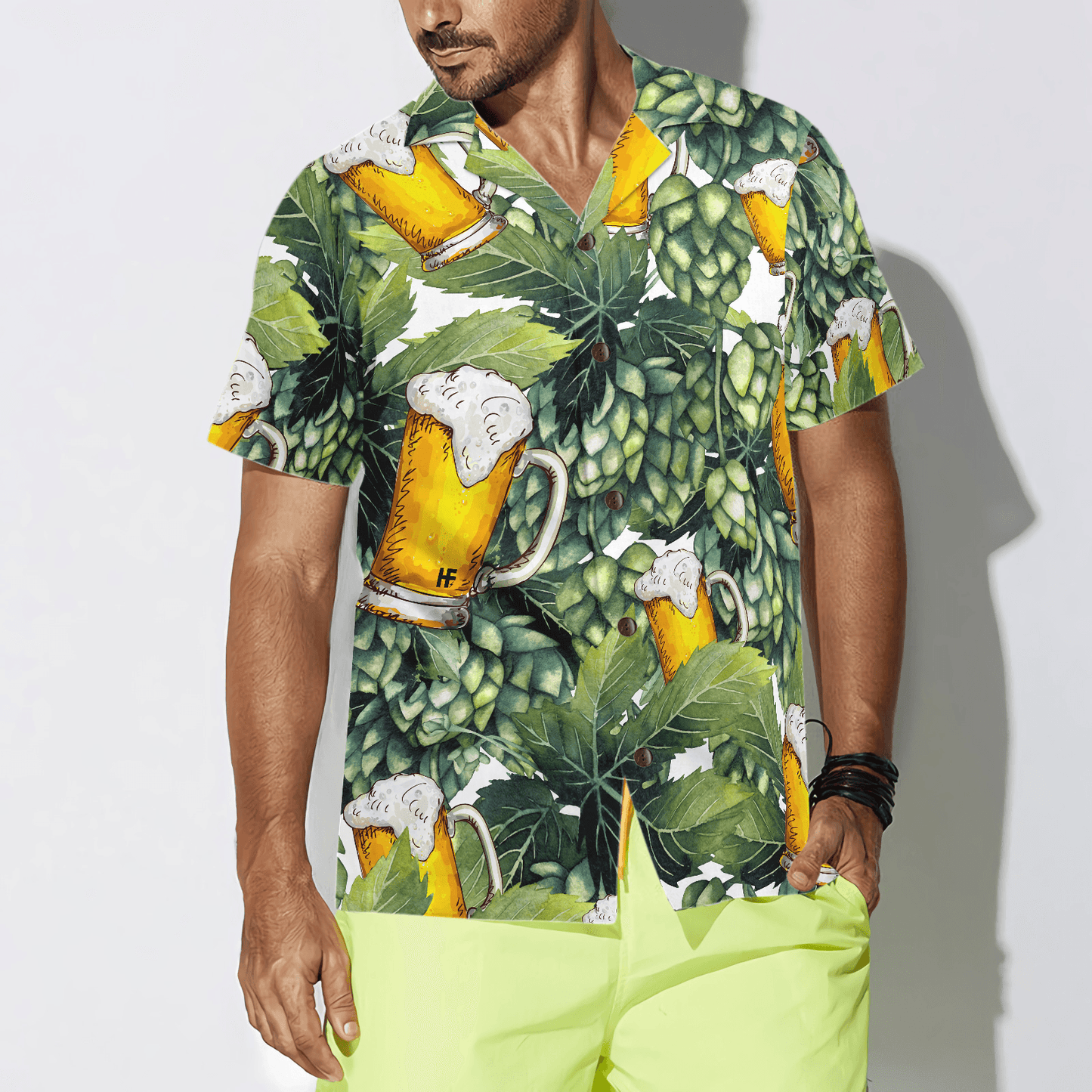 Hops And Craft Beer Hawaiian Shirt, Colorful Summer Aloha Shirt For Men Women, Perfect Gift For Friend, Family, Husband, Wife - Amzanimalsgift