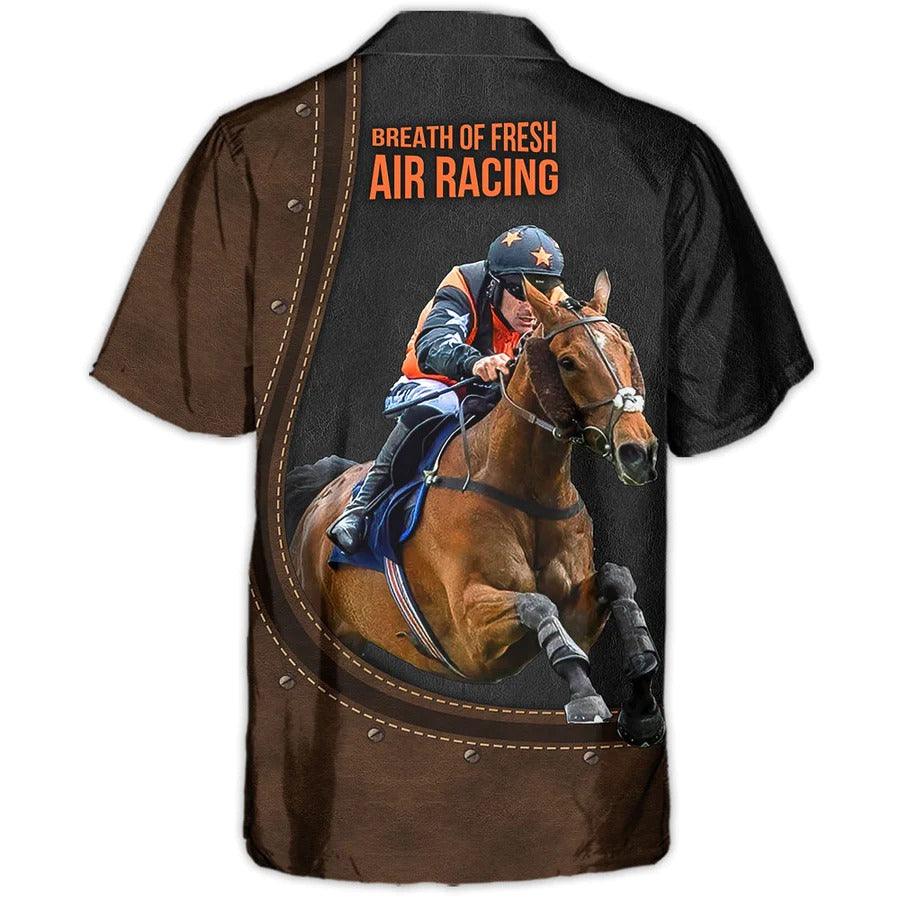 Horse Hawaiian Shirt For Summer - Horse Riding Horse Leather Style For Geoff Hawaiian Shirt - Perfect Gift For Men, Horse Racing Lovers - Amzanimalsgift