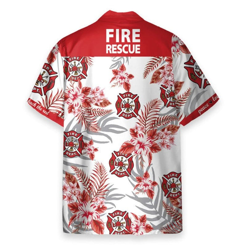 FIREFIGHTER FIRE Rescue Hawaiian Shirt - Perfect Gift For Friends, Family