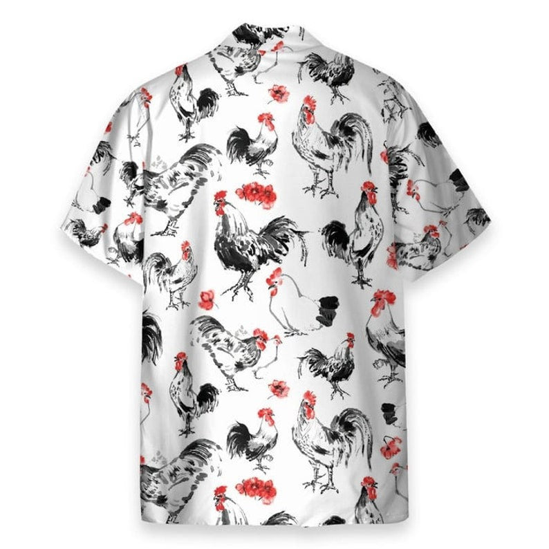 3D Rooster Hawaiian Shirt - Perfect Gift For Friends, Family