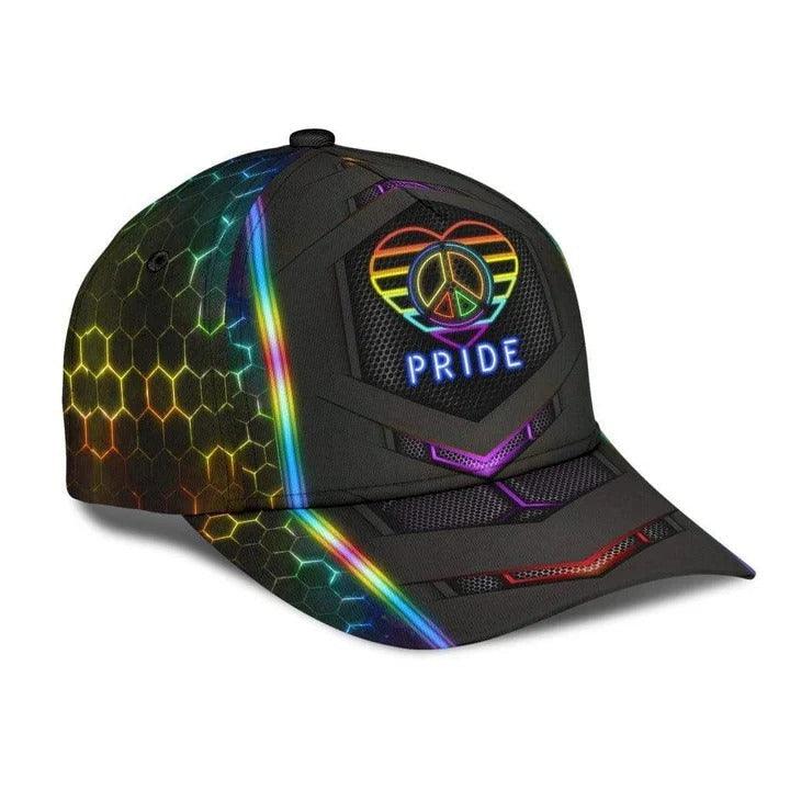 LGBT Cap, Heart Hippie Taste The Rainbow LGBT Classic Cap Hat For Men And Women, Perfect LGBT Gift For Friend, Couple, LGBT Pride Month - Amzanimalsgift
