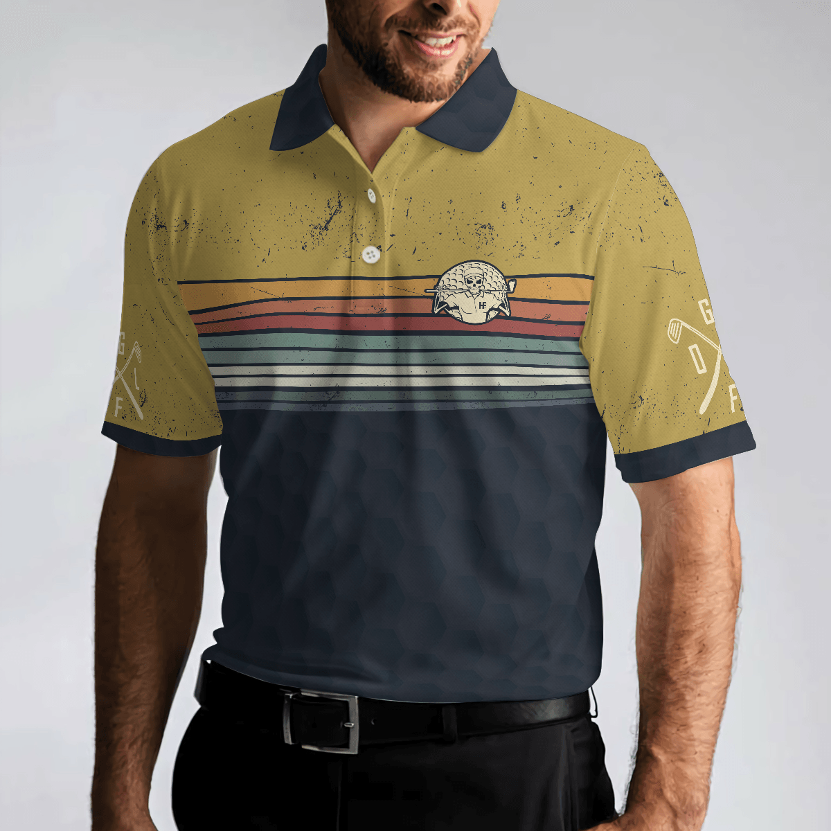 Men Golf Polo Shirt - Best Dad By Par Golf Dad Polo Shirt, Plus Size Golfing Polo Style Men Golf Polo Shirt - Perfect Polo Shirt For Men, Golfers - Amzanimalsgift