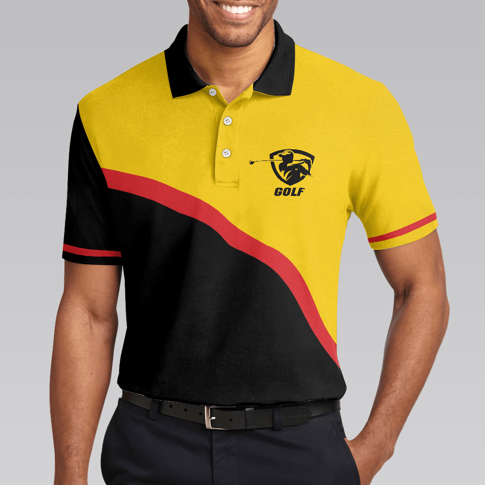Men Golf Polo Shirt - Der Schlechteste Tag Des Golfsports Schlagen Sie Den Besten Tag Der Arbeit Polo Shirt, German Golf Shirt For Men - Amzanimalsgift