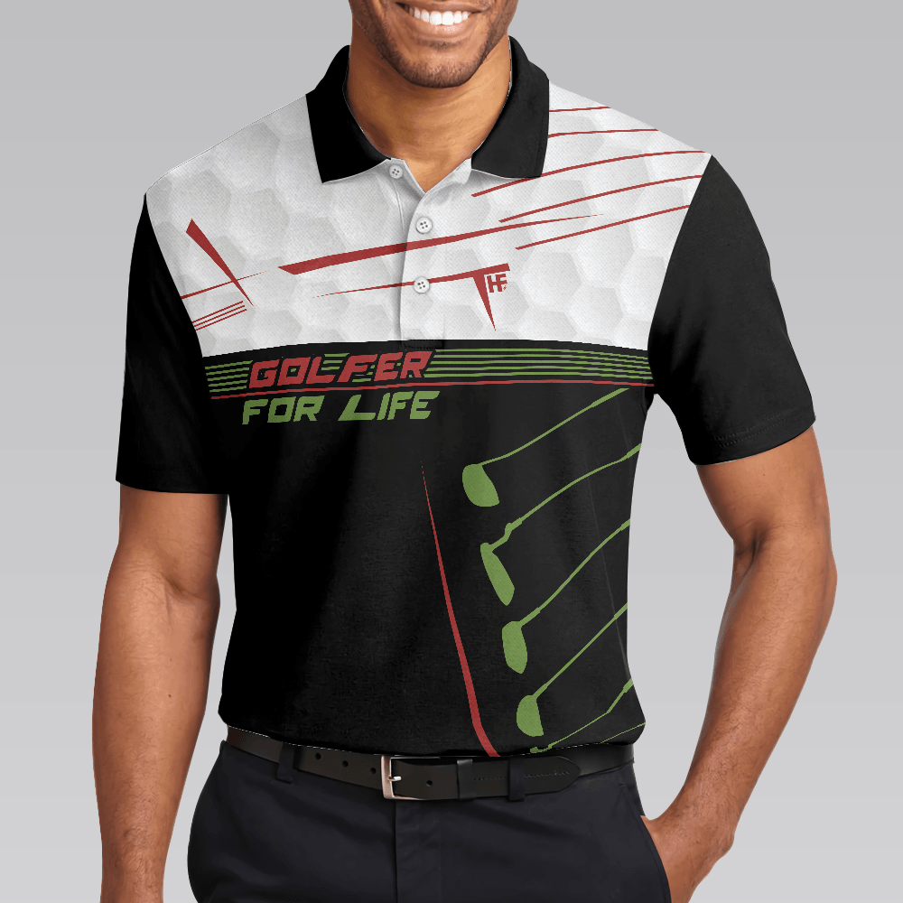 Men Golf Polo Shirt - Golfer For Life Sporty And Elegant Design Golf Men Polo Shirt, Active Golf Shirt Design, Best Gift For Men, Golfers - Amzanimalsgift