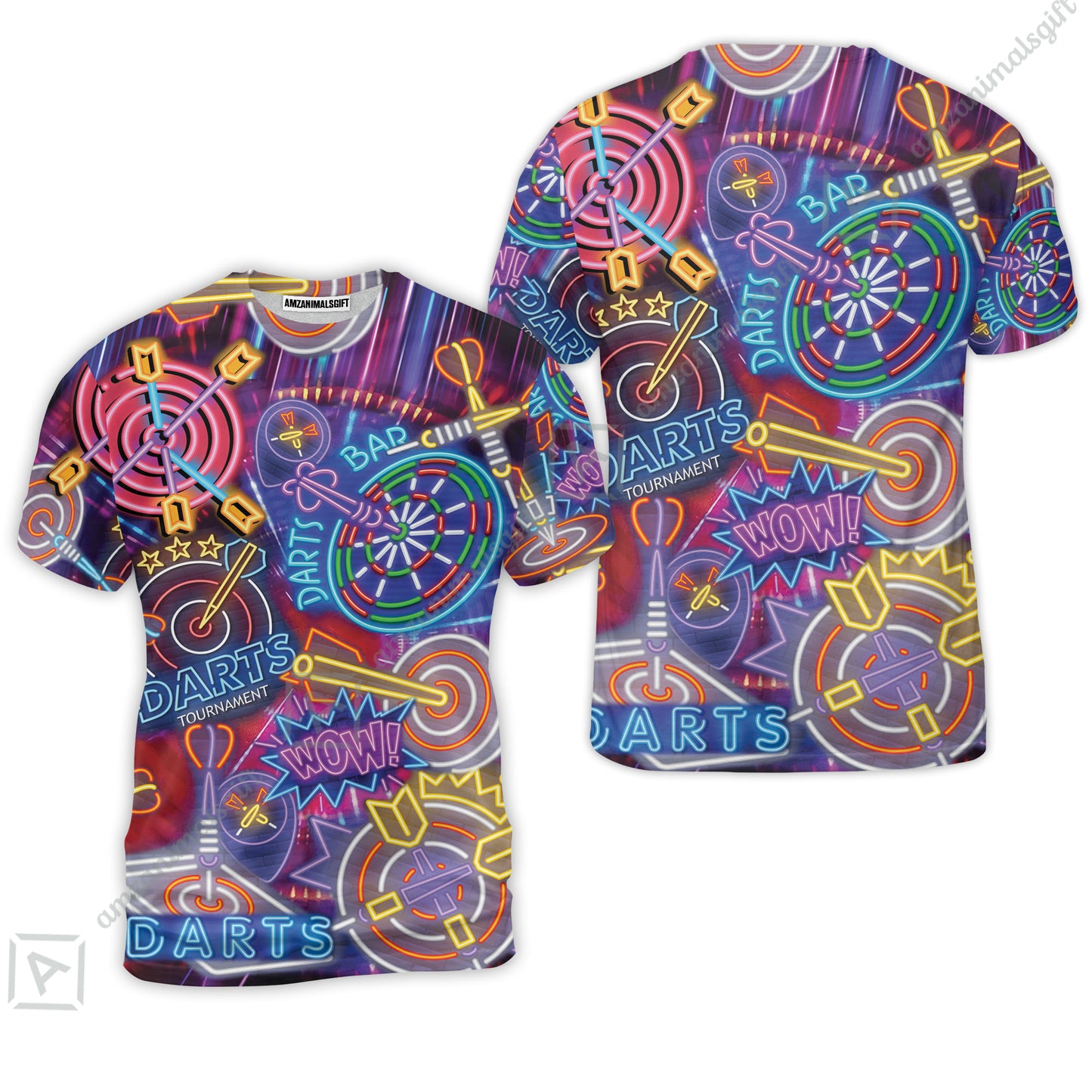 Darts Women Polo Shirt, Neon Dartboard Women Polo Shirt For Men Women, Gift For Friend, Darts Lovers, Team, Darts Players