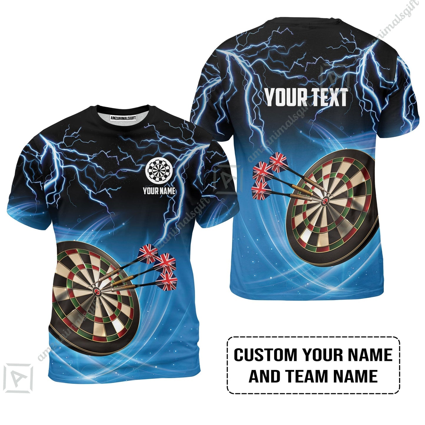 Customized Name & Text Darts Hoodie, Kingdom of England Darts Personalized Darts Hoodie