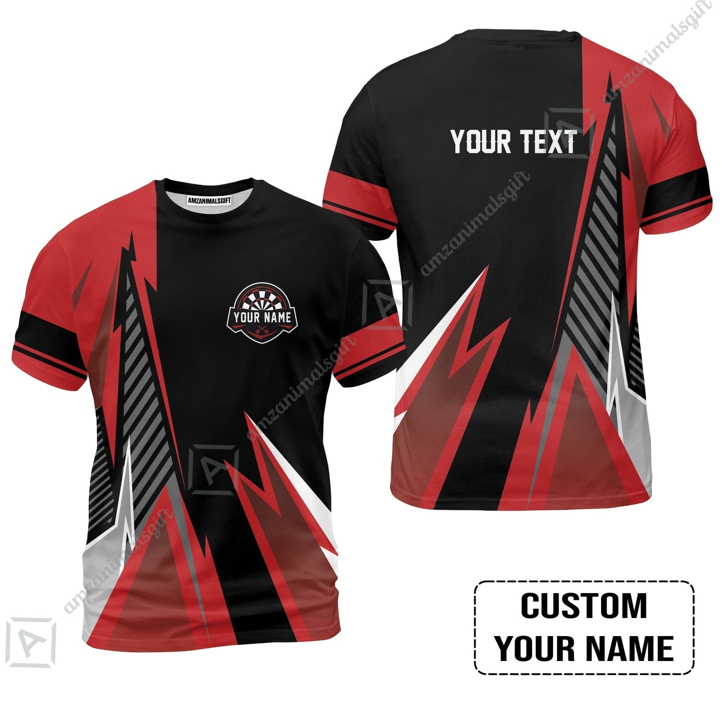 Customized Name & Text Darts Hawaiian Shirt, Personalized Name Darts Hawaiian Shirt