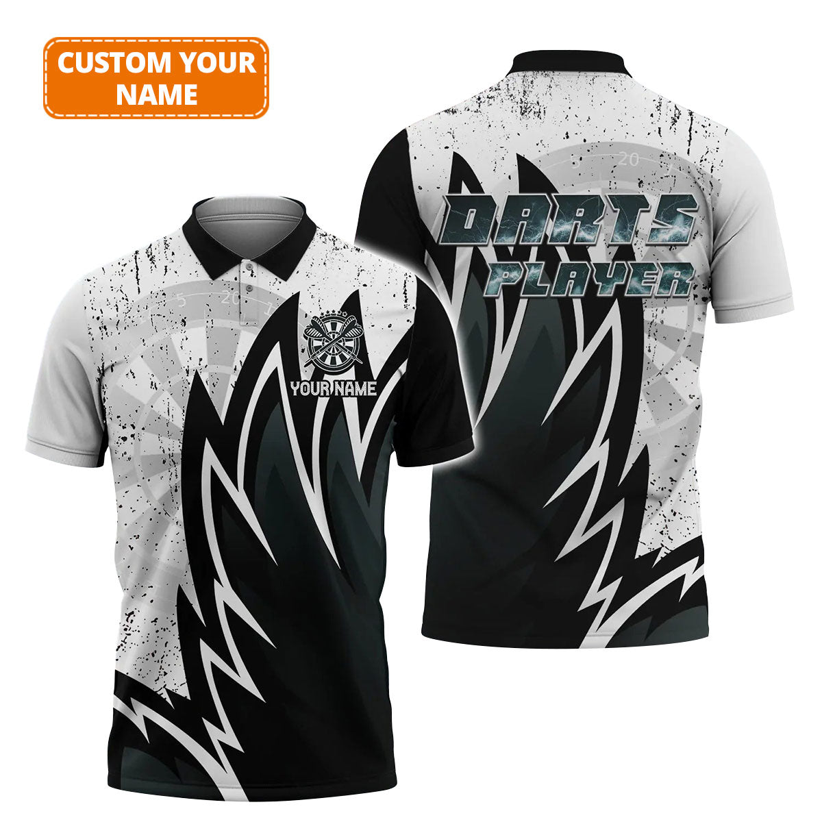 Customized Darts Polo Shirt, Darts Men's Polo Shirt, Personalized Name Polo Shirt For Men - Perfect Gift For Darts Lovers, Darts Players