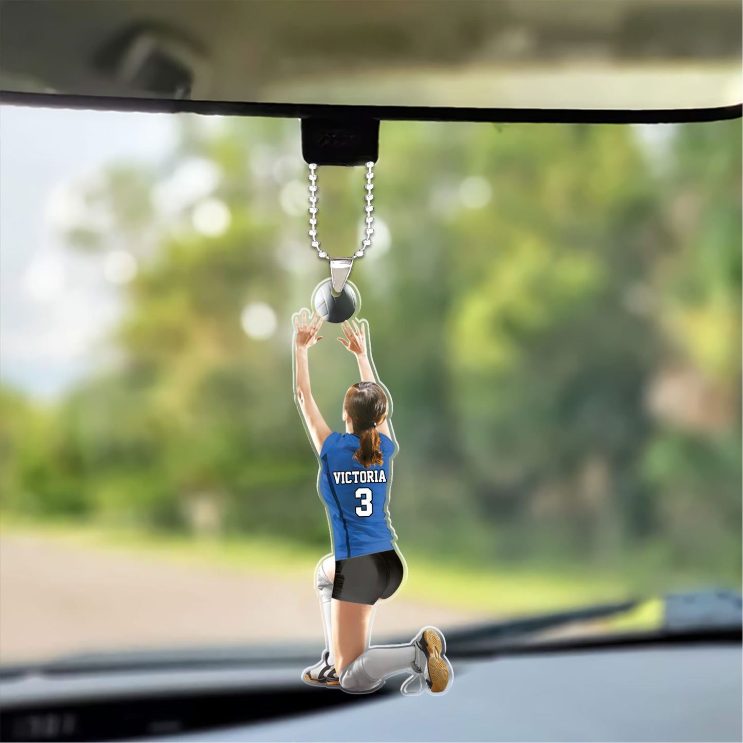 Customized Female Volleyball Setter Player Acrylic Christmas Ornament - Gift For Volleyball Team, Volleyball Lovers