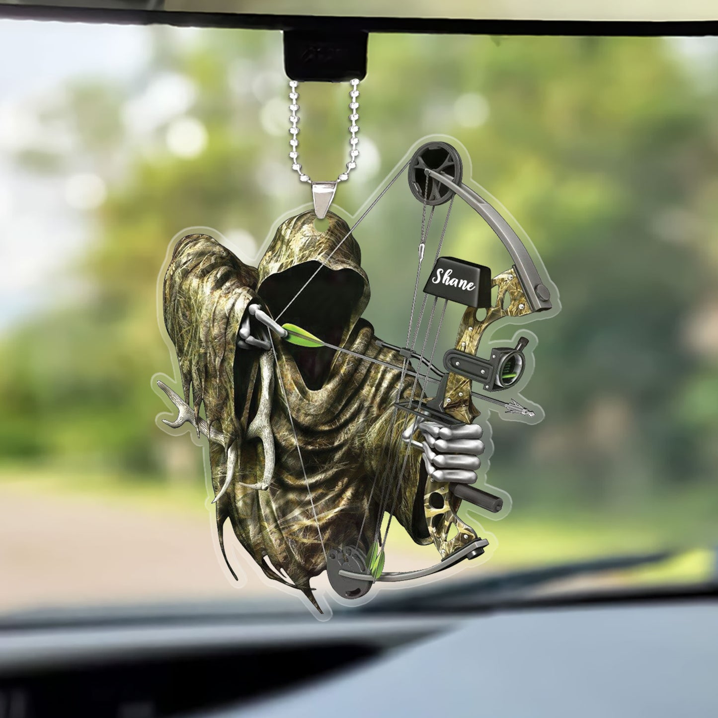 Personalized Death Archery Hanging Keychain Custom Shaped Christmas Acrylic Keychain