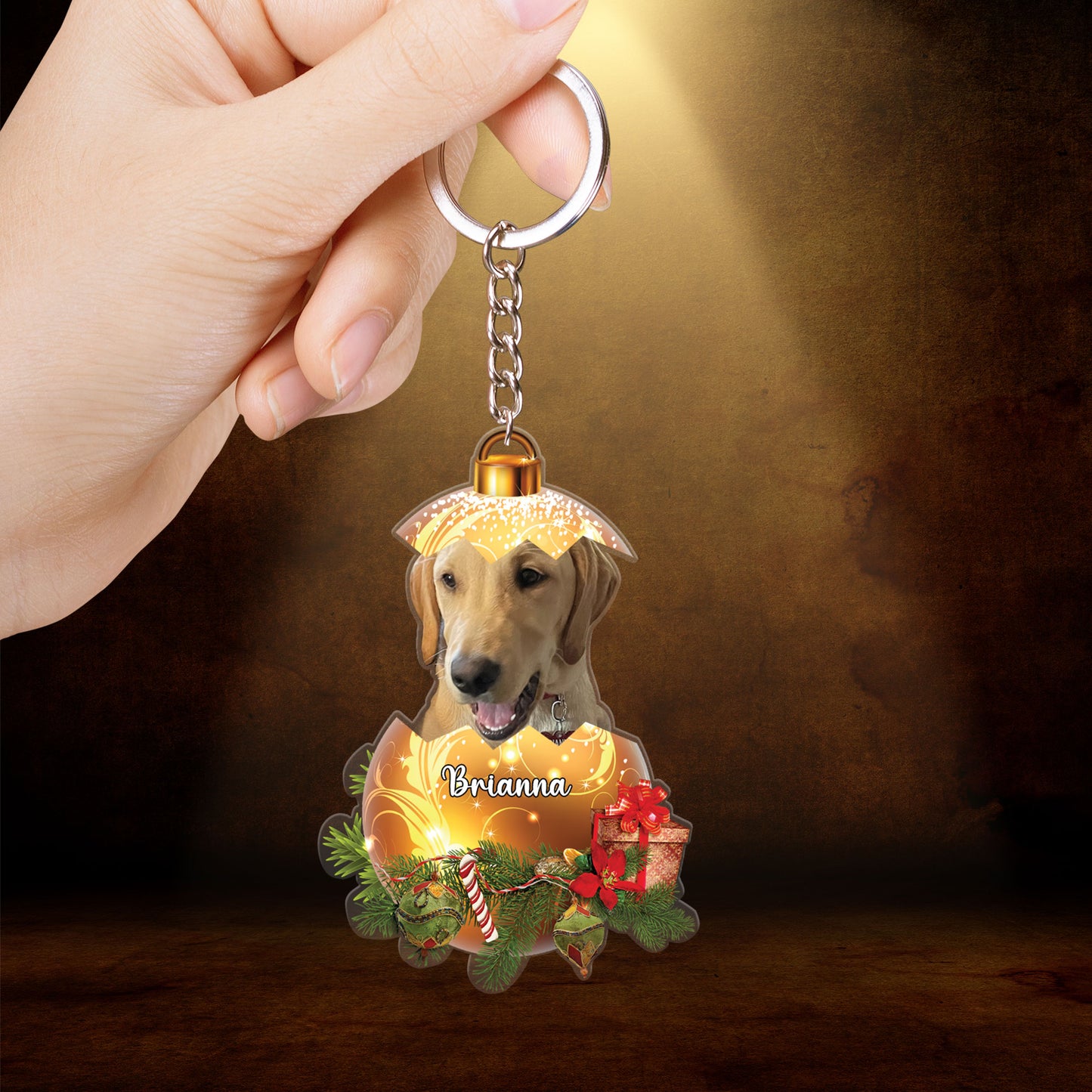 Personalized Gift For Pet Lovers, Custom Image Pet In Egg Car Ornament For Pet Lovers