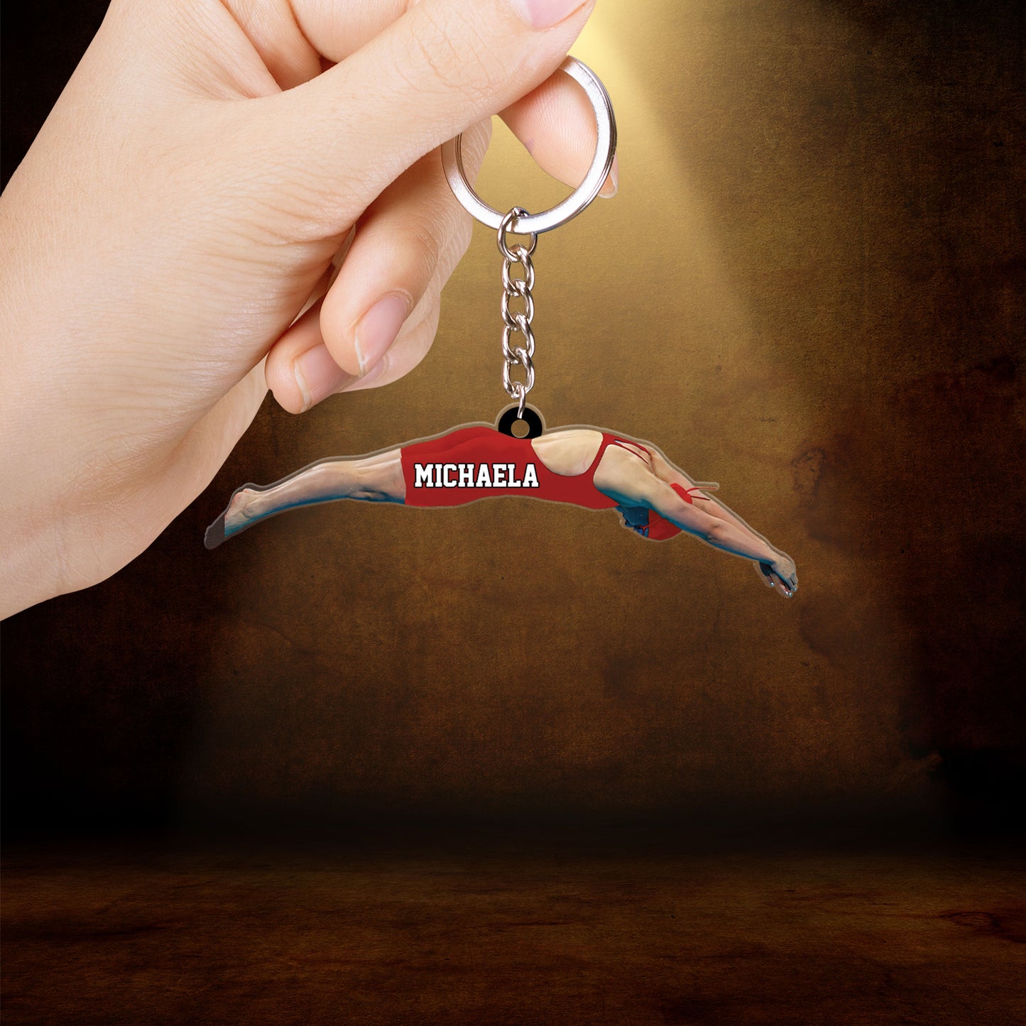 Personalized Girl, Female Swimmer Acrylic Ornament, Gift For Swimming Lovers, Swimmer - Best Custom Shape Ornament Decor Christmas