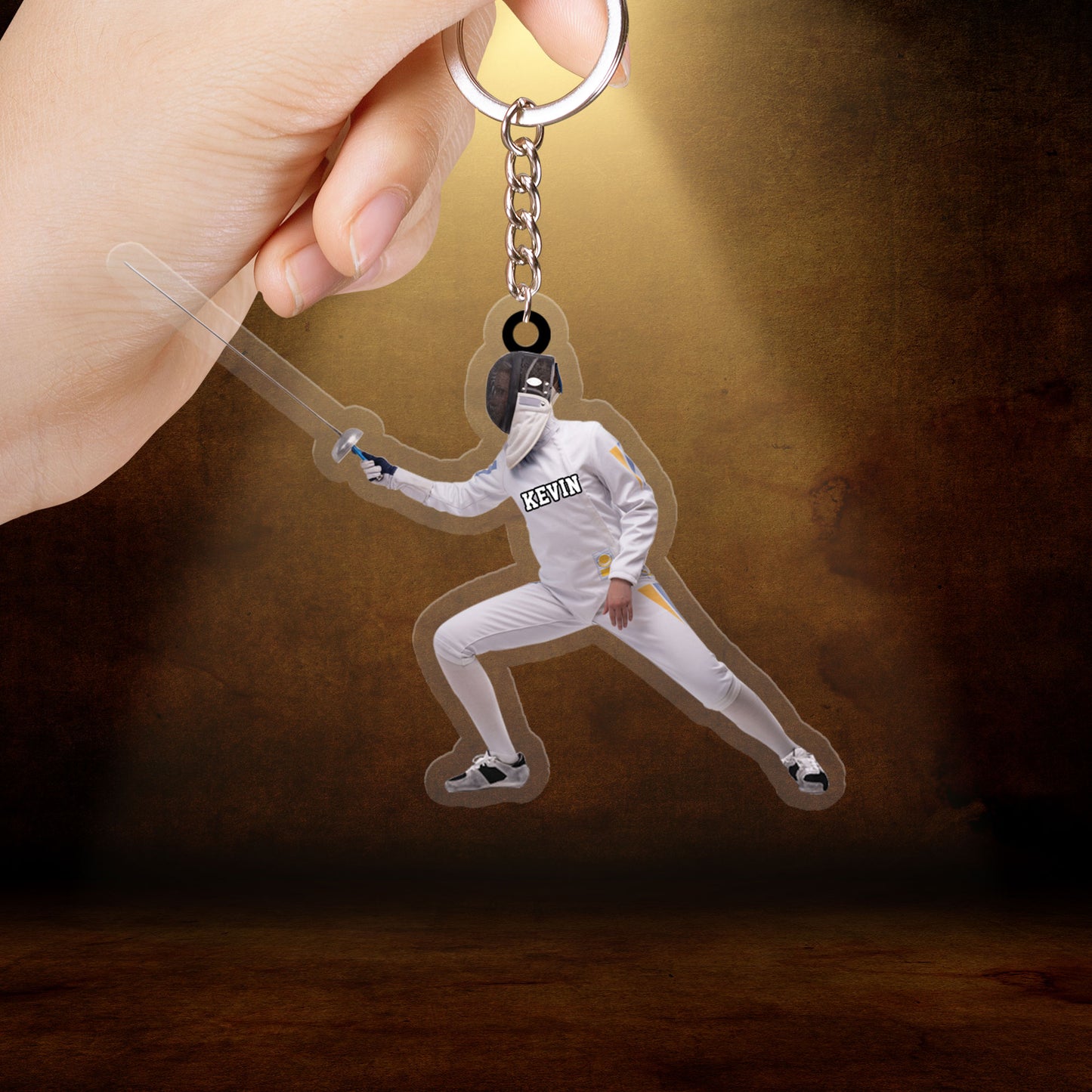 Personalized Fencing Lovers Acrylic Christmas Ornament, Great Gift For Fencer - Christmas Ornament Hanging Tree