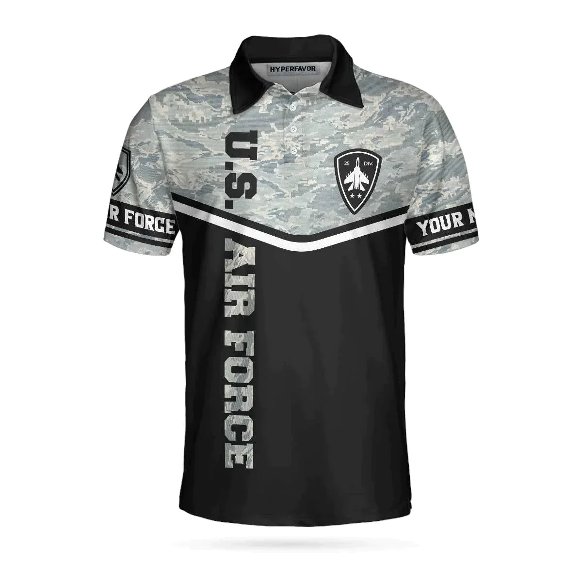 Personalized Camouflage Men Polo Shirt, Less Than 1% Of Americans Have Ever Seen The Sunset From A USAF Aircraft I Have Custom Shirt For Male - Amzanimalsgift