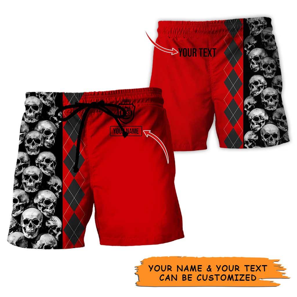 Personalized Name Darts Aloha Hawaiian Shirt - Amazing Darts Pattern And Skull Colorfull Personalized Name Hawaiian Shirt For Men & Women, Darts Lover - Amzanimalsgift