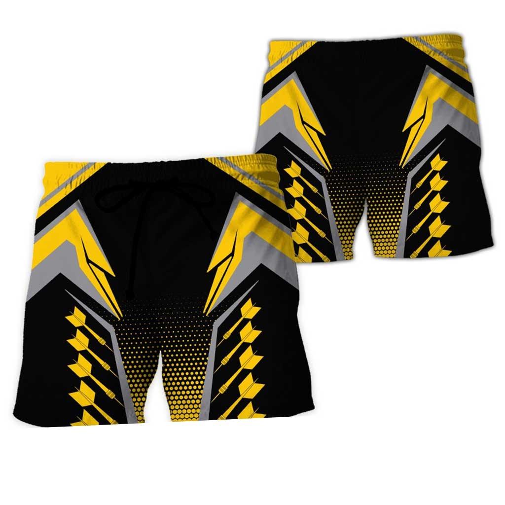Personalized Name Darts Aloha Hawaiian Shirt - Cool Darts Pattern Hawaiian Shirt Personalized Name & Team Hawaiian Shirt For Men & Women, Darts Lover - Amzanimalsgift