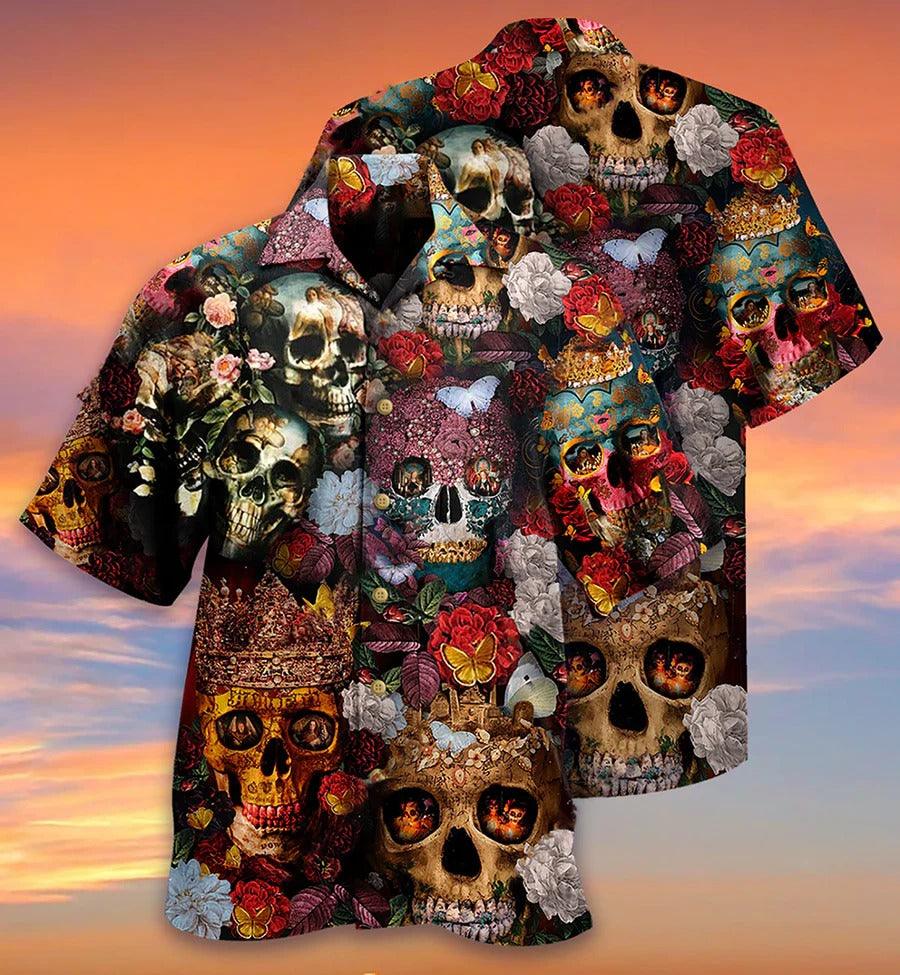 Day of the Dead Aloha Men And Women Hawaiian Shirt Gift For Summer Vacation