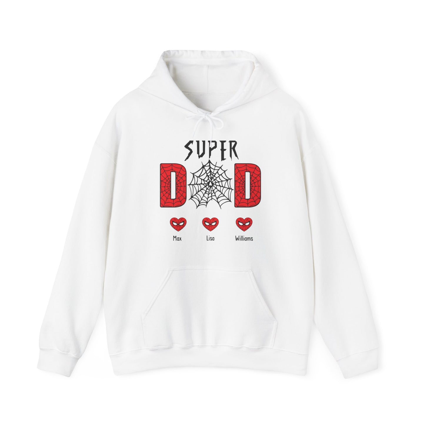 Super Dad Spider - Personalized Father's Day Shirts with Kids Name Shirt, Unique Gift for Dad
