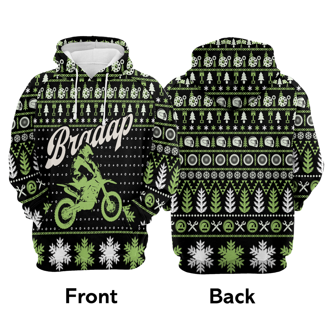 Motorcycle Racing Premium Christmas Hoodie, Braaap Moto Unisex Hoodie For Men & Women - Perfect Gift For Christmas, Racing Lover