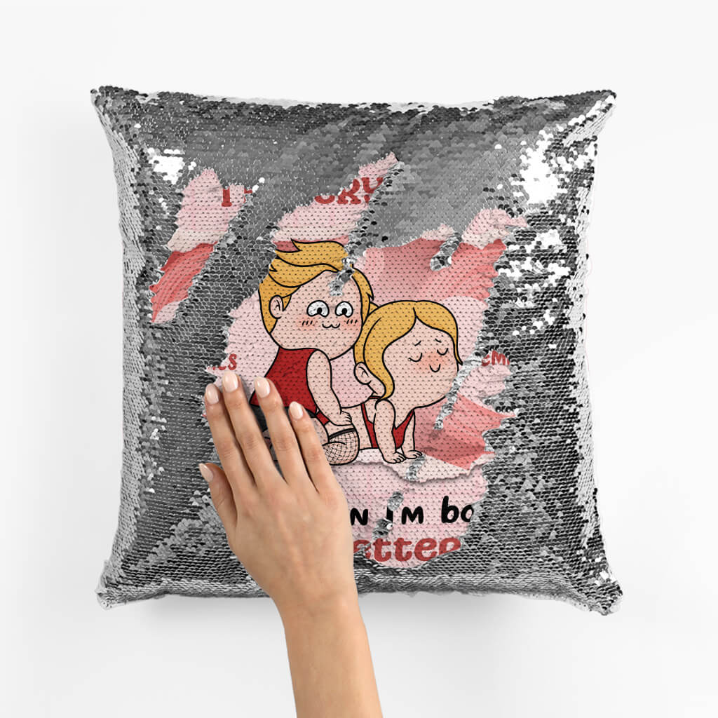 Personalized Couple Throw Pillow - Customized Name & Photo When I'm Good I'm Very Good Pillow - Best Valentine Gift For Couple