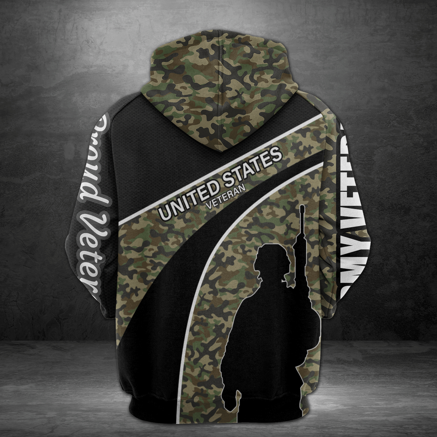 US Veteran Camo Pullover Premium Hoodie , Perfect Outfit For Men And Women On Christmas New Year Autumn Winter
