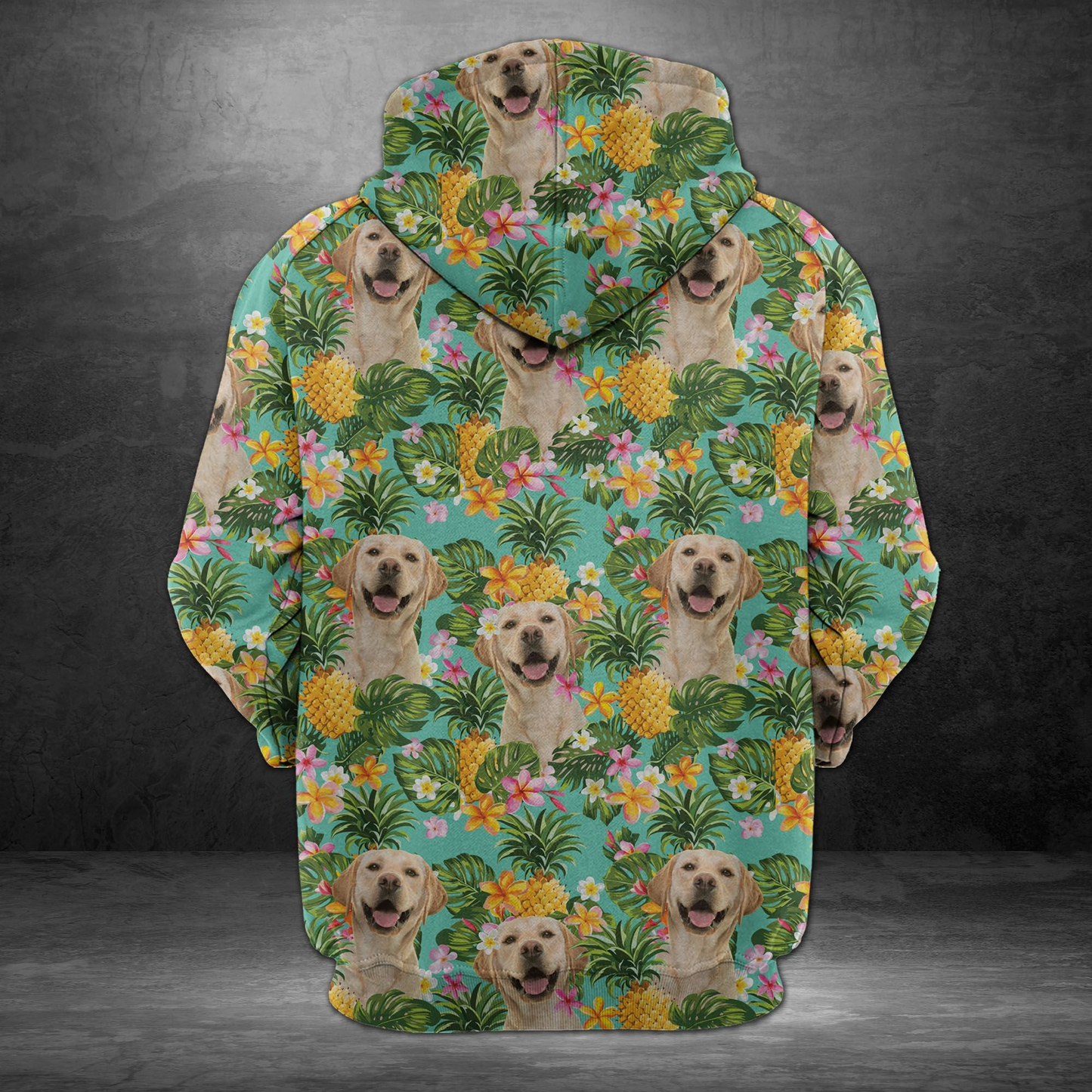 Tropical Pineapple Labrador Retriever Pullover Premium Hoodie, Perfect Outfit For Men And Women On Christmas New Year Autumn Winter