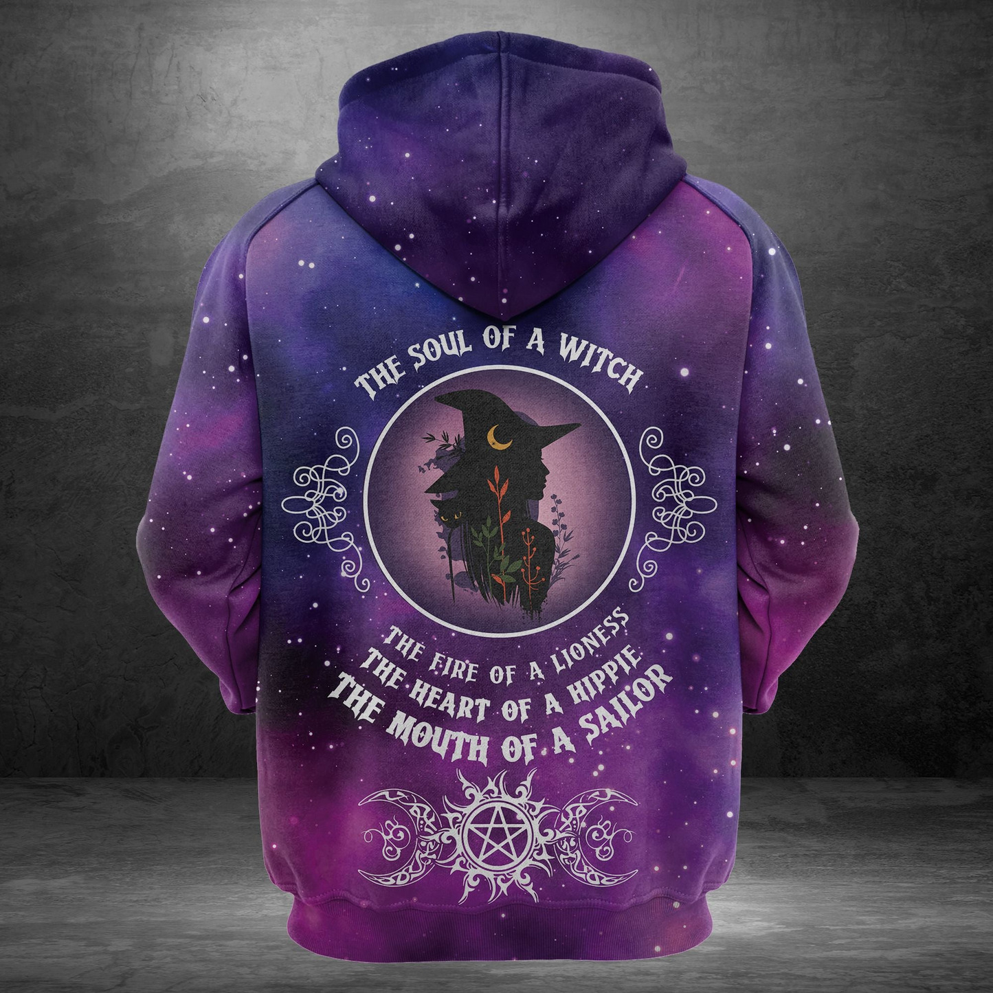 Witch Girl Pullover Premium Hoodie The Soul OF A Witch, Perfect Outfit For Men And Women On Christmas New Year Autumn Winter