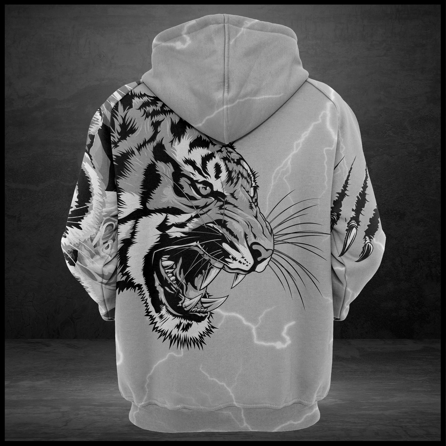 White Tiger Scratch Pullover Premium Hoodie, Perfect Outfit For Men And Women On Christmas New Year Autumn Winter