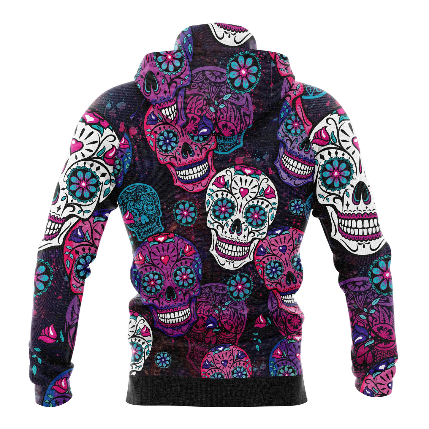 Sugar Skull Christmas Pullover Premium Hoodie, Perfect Outfit For Men And Women On Christmas New Year Autumn Winter