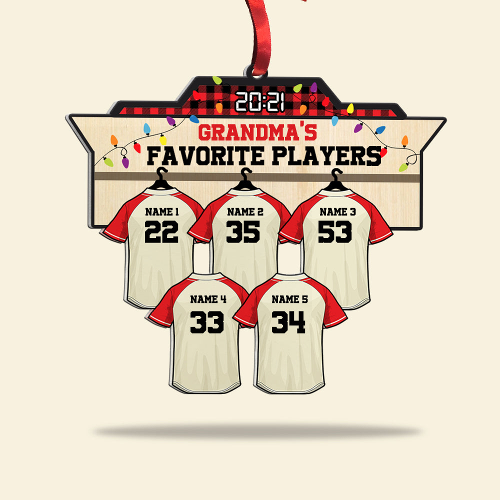 Custom Baseball Acrylic Ornament, Personalized Baseball Favorite Acrylic Ornament - Perfect Gift For Baseball Lover, Christmas, New Year